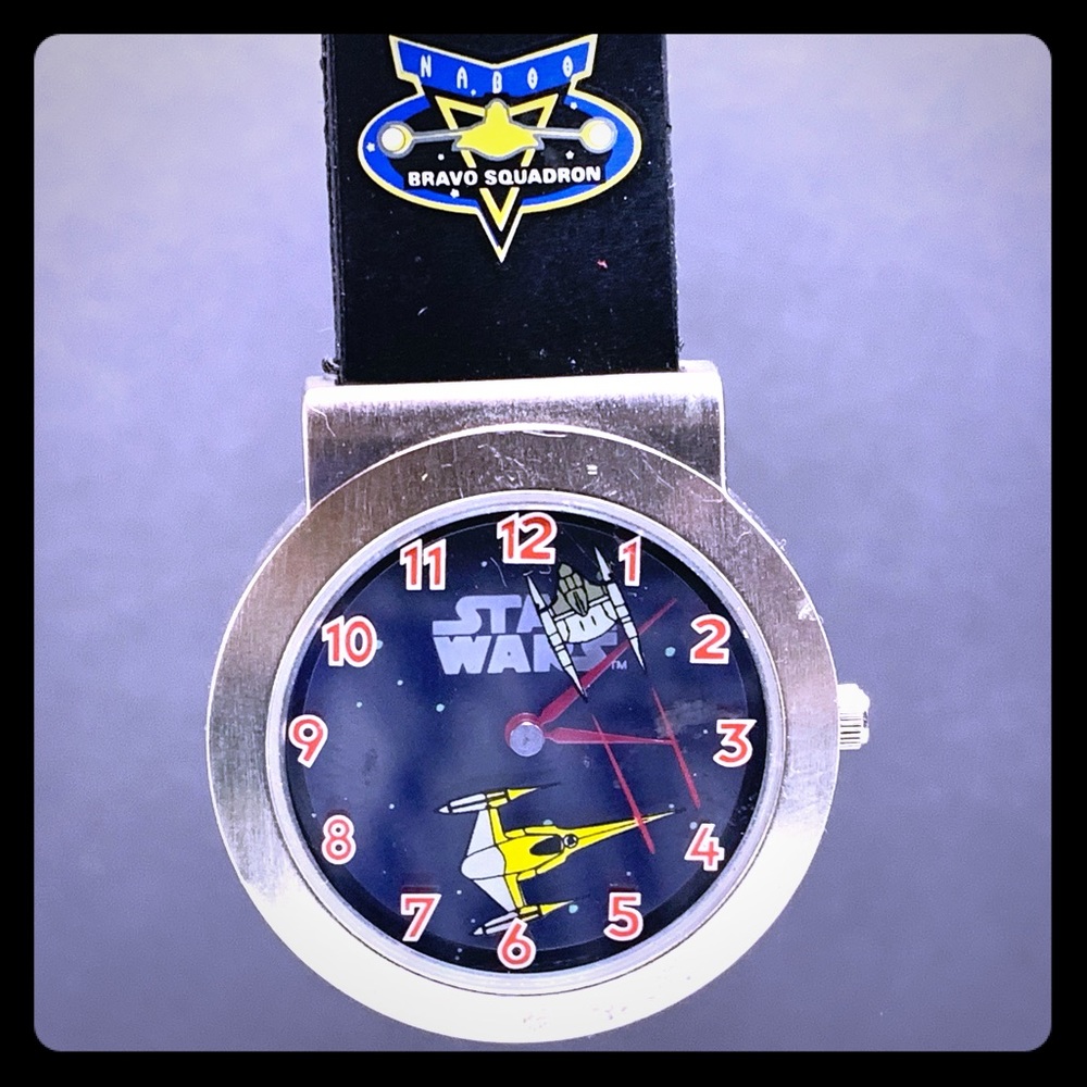Star Wars clip on pocket watch Naboo squadron yoda